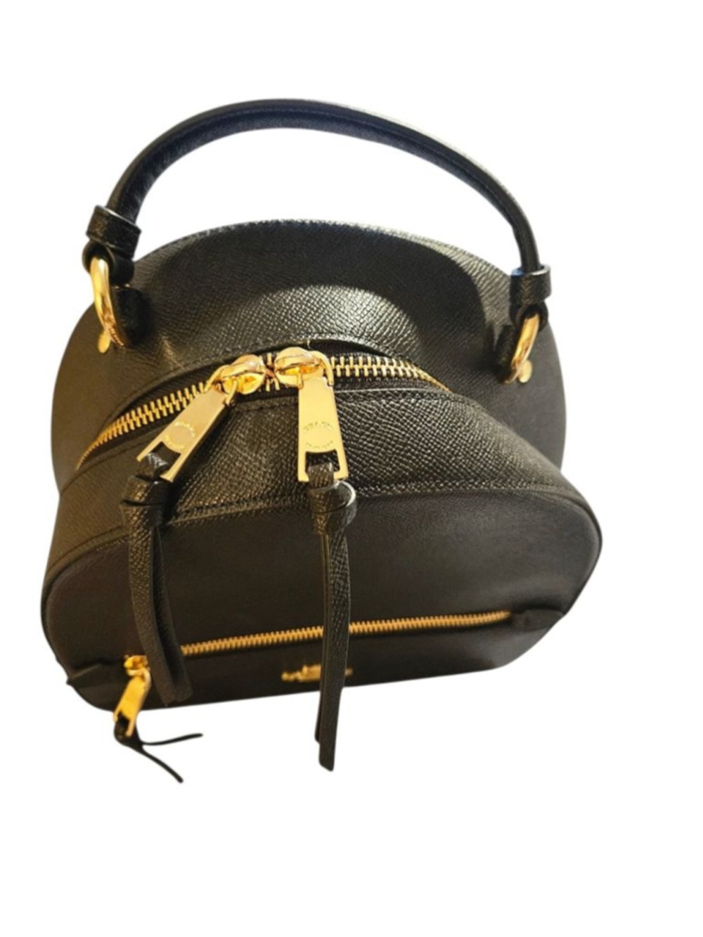 Coach Black Leather Mini Backpack One Size - Picture 11 of 14